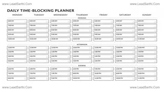 Time Blocking Planner for Goal Setters – Plan Your Day & Achieve More Design Template