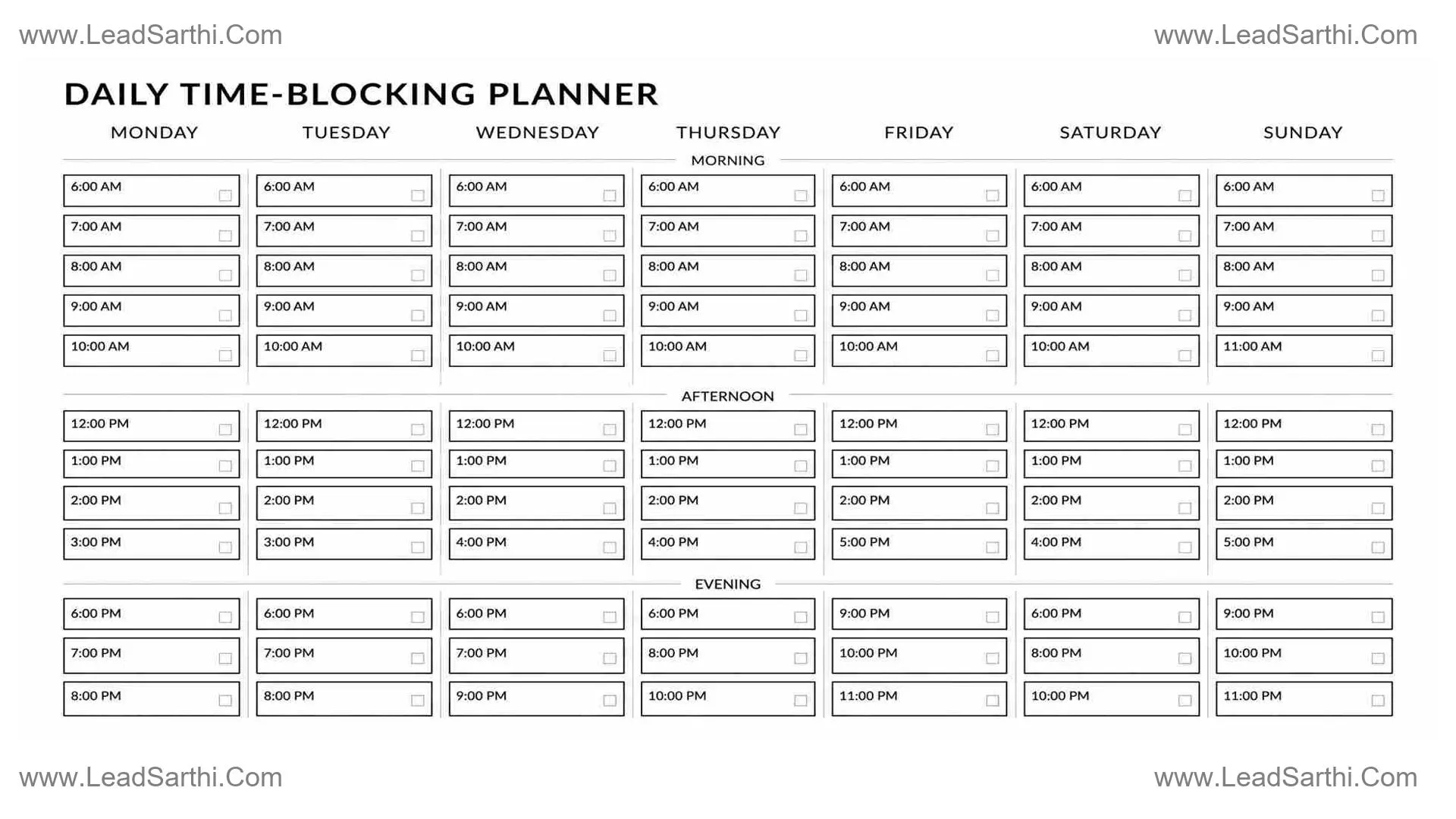 Time Blocking Planner for Goal Setters – Plan Your Day & Achieve More Thumbnail