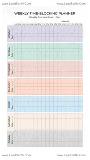 Time Blocking Planner for Entrepreneurs – Organize Business Tasks & Daily Priorities Design Template