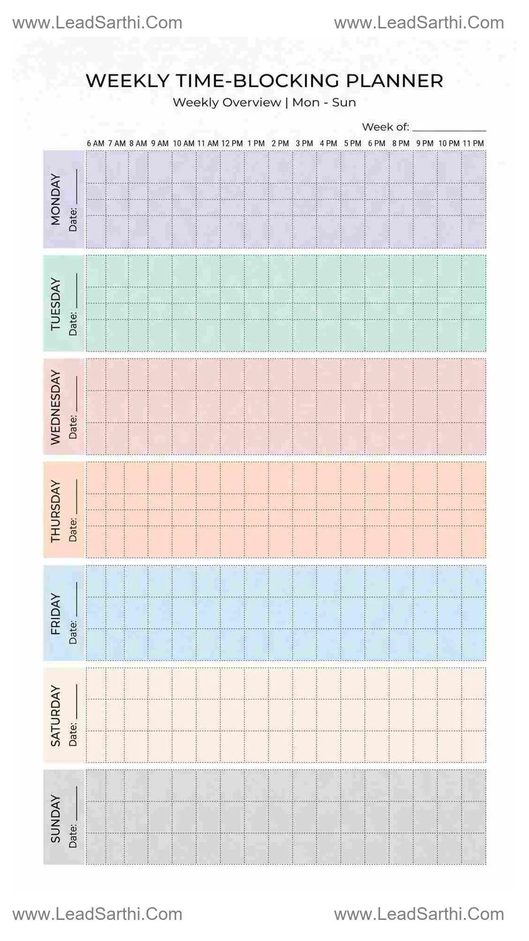 Time Blocking Planner for Entrepreneurs – Organize Business Tasks & Daily Priorities Thumbnail