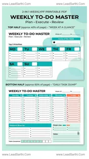 Minimal Personal To Do List PDF Printable for Simple Everyday Task Management Design Template