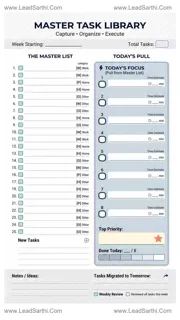 Personal To Do List PDF Printable for Goal Focused Daily Task Management Design Template