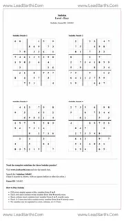 Sudoku Puzzles 4 per Page Easy Level pdf [Game ID: 248482] Design Template