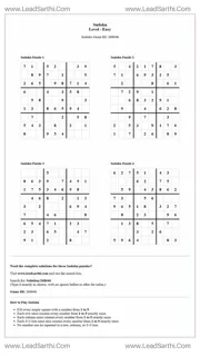 Sudoku Puzzles 4 per Page Easy Level pdf [Game ID: 268646] Design Template