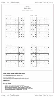 Sudoku Puzzles 4 per Page Easy Level pdf [Game ID: 364682] Design Template