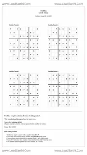 Sudoku Puzzles 4 per Page Easy Level pdf [Game ID: 462682] Design Template
