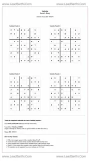 Sudoku Puzzles 4 per Page Easy Level pdf [Game ID: 468264] Design Template