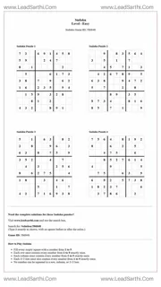 Sudoku Puzzles 4 per Page Easy Level pdf [Game ID: 586848] Design Template