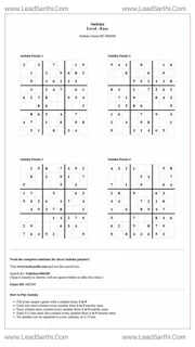 Sudoku Puzzles 4 per Page Easy Level pdf [Game ID: 686268] Design Template