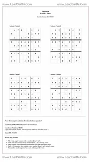 Sudoku Puzzles 4 per Page Easy Level pdf [Game ID: 786284] Design Template