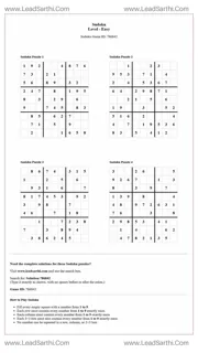 Sudoku Puzzles 4 per Page Easy Level pdf [Game ID: 786842] Design Template