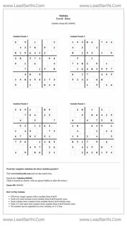 Sudoku Puzzles 4 per Page Easy Level pdf [Game ID: 848462] Design Template