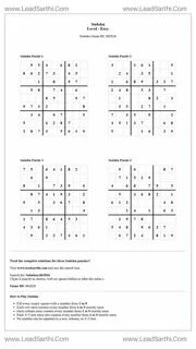 Sudoku Puzzles 4 per Page Easy Level pdf [Game ID: 862826] Design Template