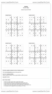 Sudoku Puzzles 4 per Page Easy Level pdf [Game ID: 942626] Design Template