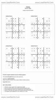 Sudoku Puzzles 4 per Page Easy Level pdf [Game ID: 986426] Design Template