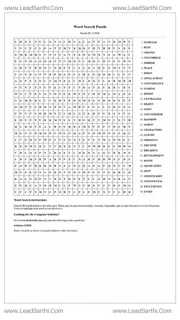 Printable word search puzzle for adults 172 (Puzzle id: 124826) Design Template