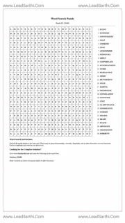 Printable word search puzzle for adults 63 (Puzzle id: 128486) Design Template