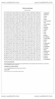 Printable word search puzzle for adults 93 (Puzzle id: 148242) Design Template