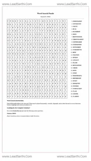 Printable word search puzzle for adults 16 (Puzzle id: 148626) Design Template