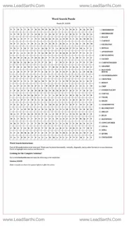 Printable word search puzzle for adults 2 (Puzzle id: 162628) Design Template