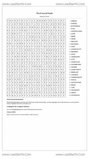 Printable word search puzzle for adults 19 (Puzzle id: 164262) Design Template