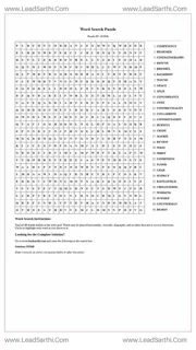 Printable word search puzzle for adults 127 (Puzzle id: 182848) Design Template