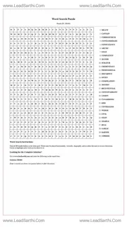 Printable word search puzzle for adults 274 (Puzzle id: 186464) Design Template