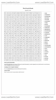 Printable word search puzzle for adults 34 (Puzzle id: 242482) Design Template