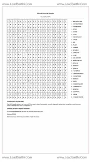 Printable word search puzzle for adults 175 (Puzzle id: 242646) Design Template
