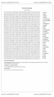 Printable word search puzzle for adults 44 (Puzzle id: 246846) Design Template