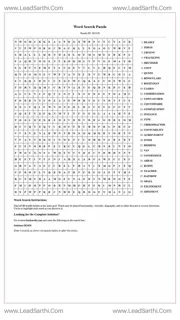 Printable word search puzzle for adults 418 (Puzzle id: 262426) Design Template