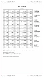 Printable word search puzzle for adults 18 (Puzzle id: 262848) Design Template