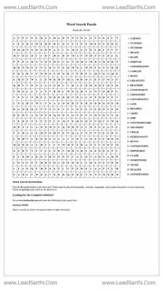 Printable word search puzzle for adults 431 (Puzzle id: 264262) Design Template