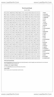 Printable word search puzzle for adults 125 (Puzzle id: 268628) Design Template