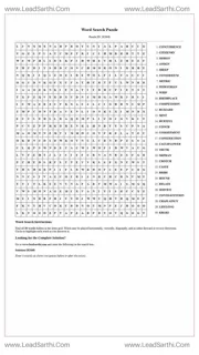 Printable word search puzzle for adults 486 (Puzzle id: 282648) Design Template