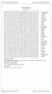 Printable word search puzzle for adults 46 (Puzzle id: 284248) Design Template