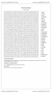 Printable word search puzzle for adults 25 (Puzzle id: 286484) Design Template