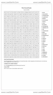 Printable word search puzzle for adults 60 (Puzzle id: 286486) Design Template