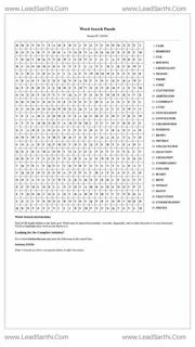 Printable word search puzzle for adults 500 (Puzzle id: 326284) Design Template