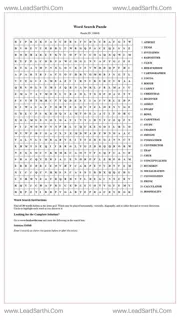Printable word search puzzle for adults 28 (Puzzle id: 326848) Design Template