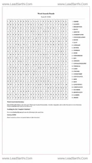 Printable word search puzzle for adults 139 (Puzzle id: 362682) Design Template