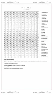 Printable word search puzzle for adults 251 (Puzzle id: 364684) Design Template