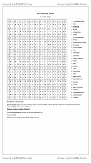 Printable word search puzzle for adults 302 (Puzzle id: 364828) Design Template