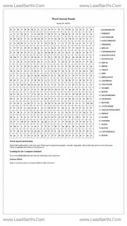 Printable word search puzzle for adults 291 (Puzzle id: 368242) Design Template