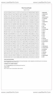 Printable word search puzzle for adults 415 (Puzzle id: 382428) Design Template