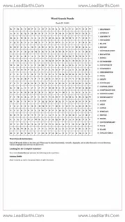 Printable word search puzzle for adults 363 (Puzzle id: 384684) Design Template