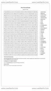 Printable word search puzzle for adults 158 (Puzzle id: 426264) Design Template
