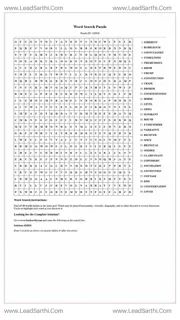 Printable word search puzzle for adults 371 (Puzzle id: 426826) Design Template