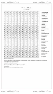 Printable word search puzzle for adults 208 (Puzzle id: 426864) Design Template