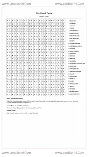 Printable word search puzzle for adults 497 (Puzzle id: 426868) Design Template